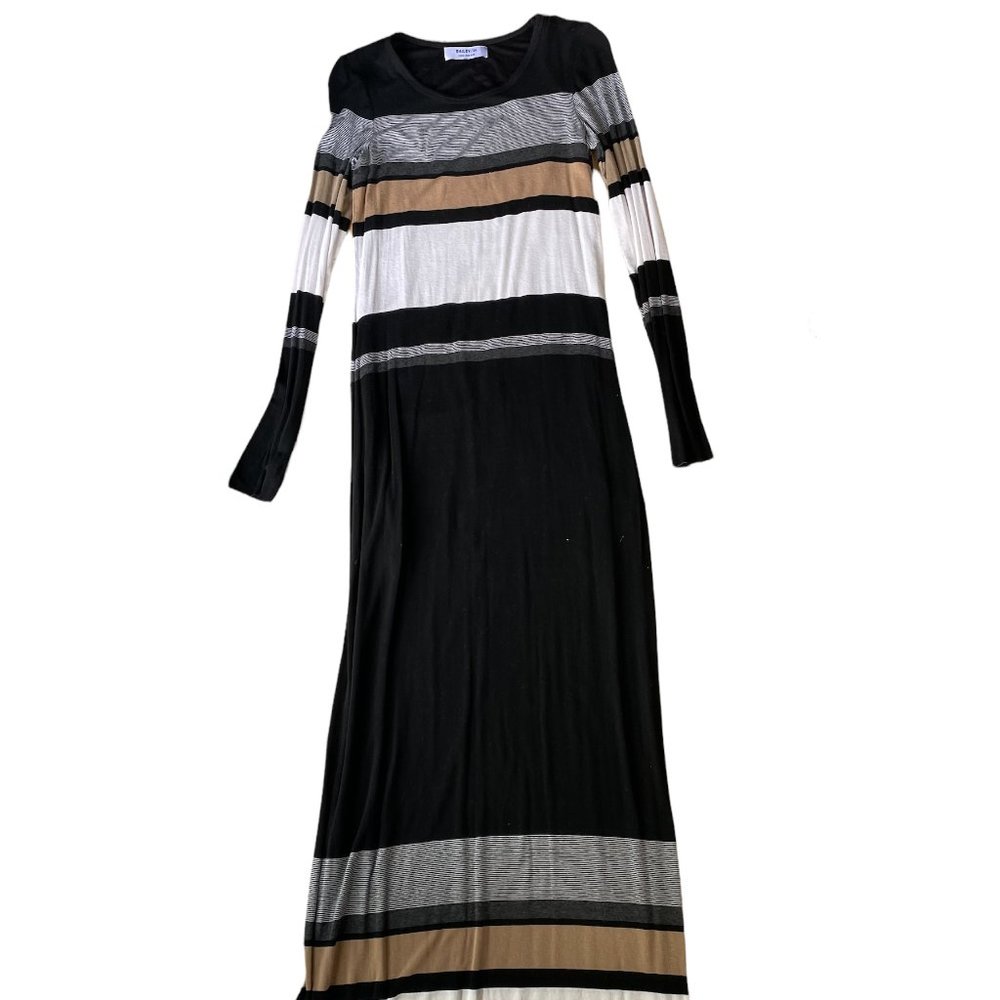 BAILEY 44 for Anthropologie Striped Long Sleeve Maxi Dress - XS